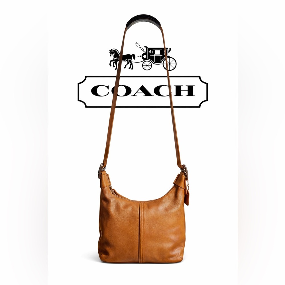 Coach Legacy Buckle Tote Vintage 9566 – Camel Leather Bullseye Creed‎ 9566